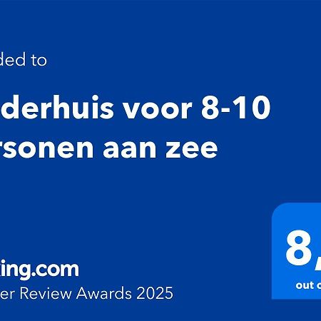 Polderhuis Voor 8-10 Personen Aan Zee Нювлиет Екстериор снимка