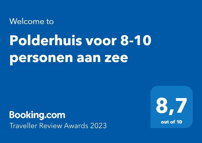 Polderhuis Voor 8-10 Personen Aan Zee Нювлиет Екстериор снимка